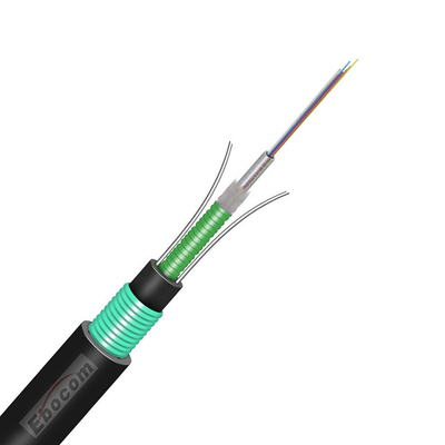 GYXTW کابل فیبر نوری تک حالت 2-12 هسته ای فولادی با کابل G652D PE برای ارتباطات LAN