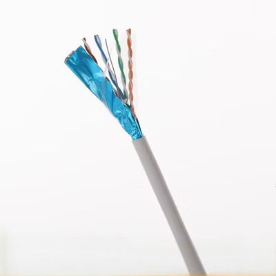 Cat6a UTP کابل اترنت 4 سیم جفت 0.48 0.5 0.52 هادی مس 1000ft برای شبکه سازی