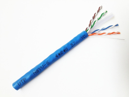 CAT-6a FTP UTP CAT6 LAN کابل CAT 6 24AWG سیم مس برای پورت سوئیچ