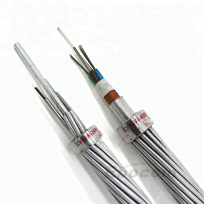 OPGW-48B1-100 1188;66.2 کابل سیم زمینی 48 72 288 هسته برای زیرساخت های برج