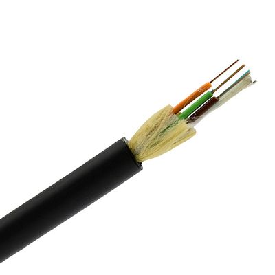 کابل خودپذیر هوایی ADSS 24 هسته حالت تک برای 100m Span با ژاکت PE