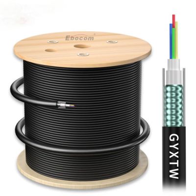 GYXTW 12 Core OM3 Multimode Outdoor Fiber Optic Cable برای شبکه های با سرعت بالا