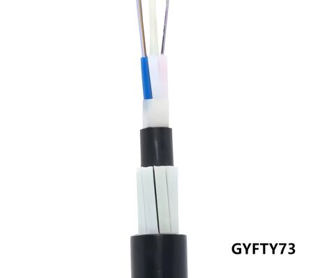 Flat FRP Armored Rodent-Resistant Fiber Optic Cable 4~144 Core Non-Metallic